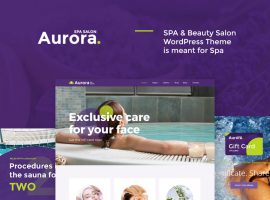 Aurora Spa & Beauty Salon WordPress Theme