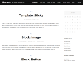 Clearnote is a lightweight WordPress theme